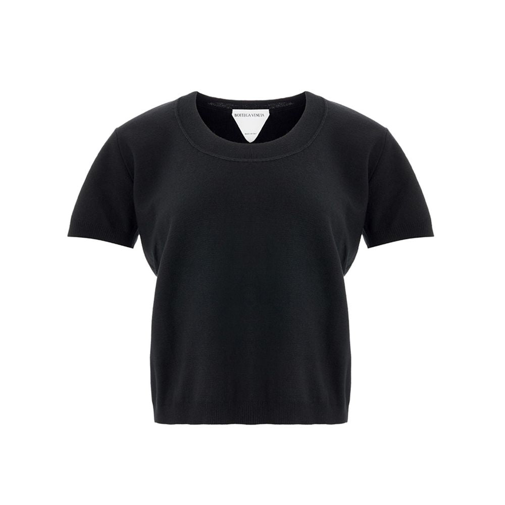 Bottega Veneta Elegant Cashmere Black Top