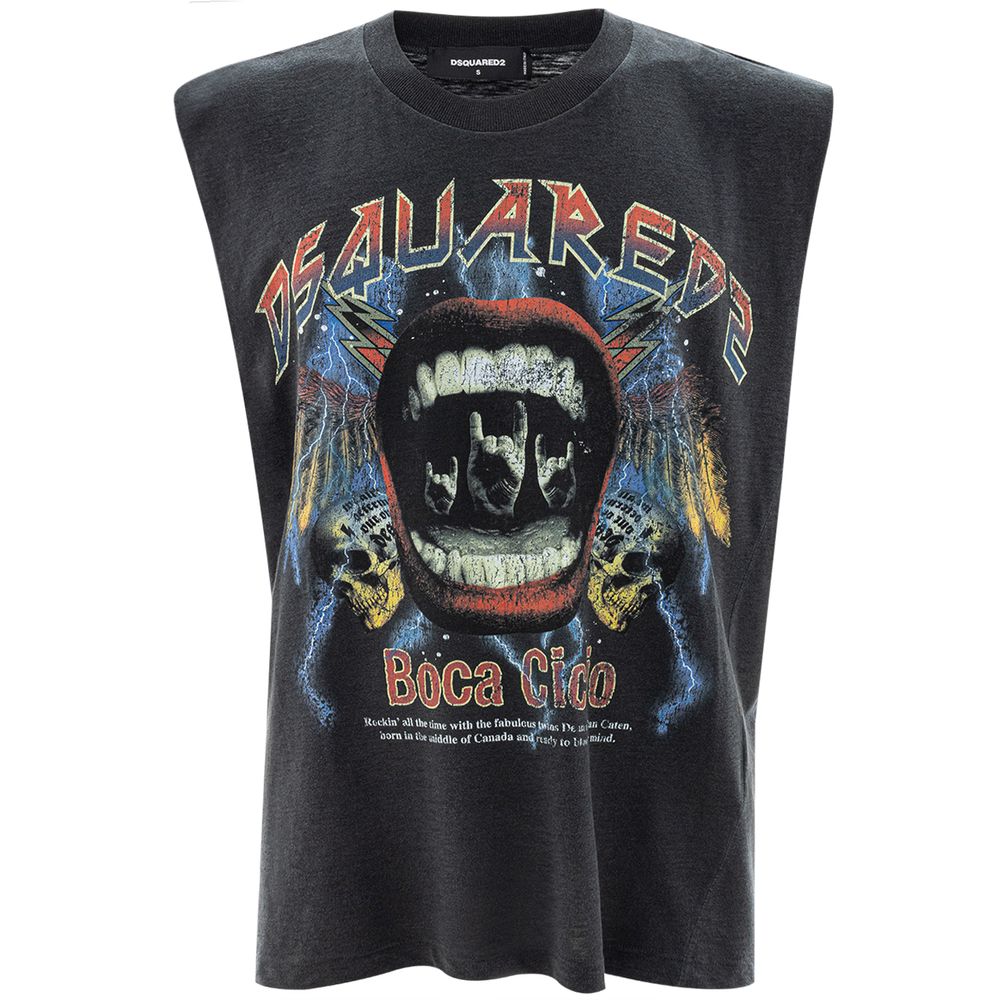 Dsquared² Black Cotton T-Shirt