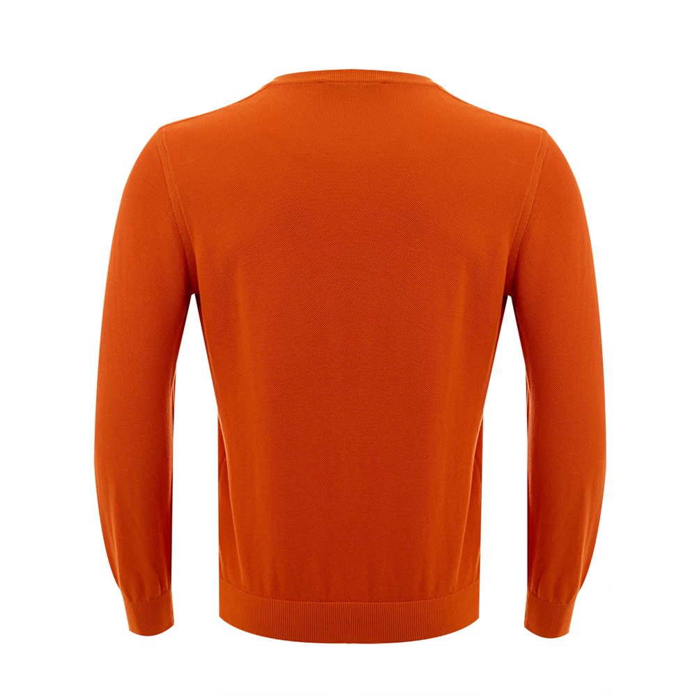 Gran Sasso Elegant Orange Cotton Sweater for Men