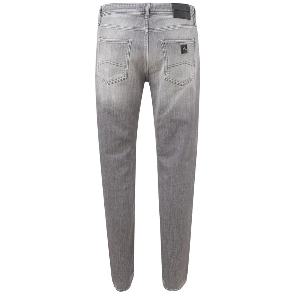 Armani Exchange Charcoal Chic Cotton Jeans