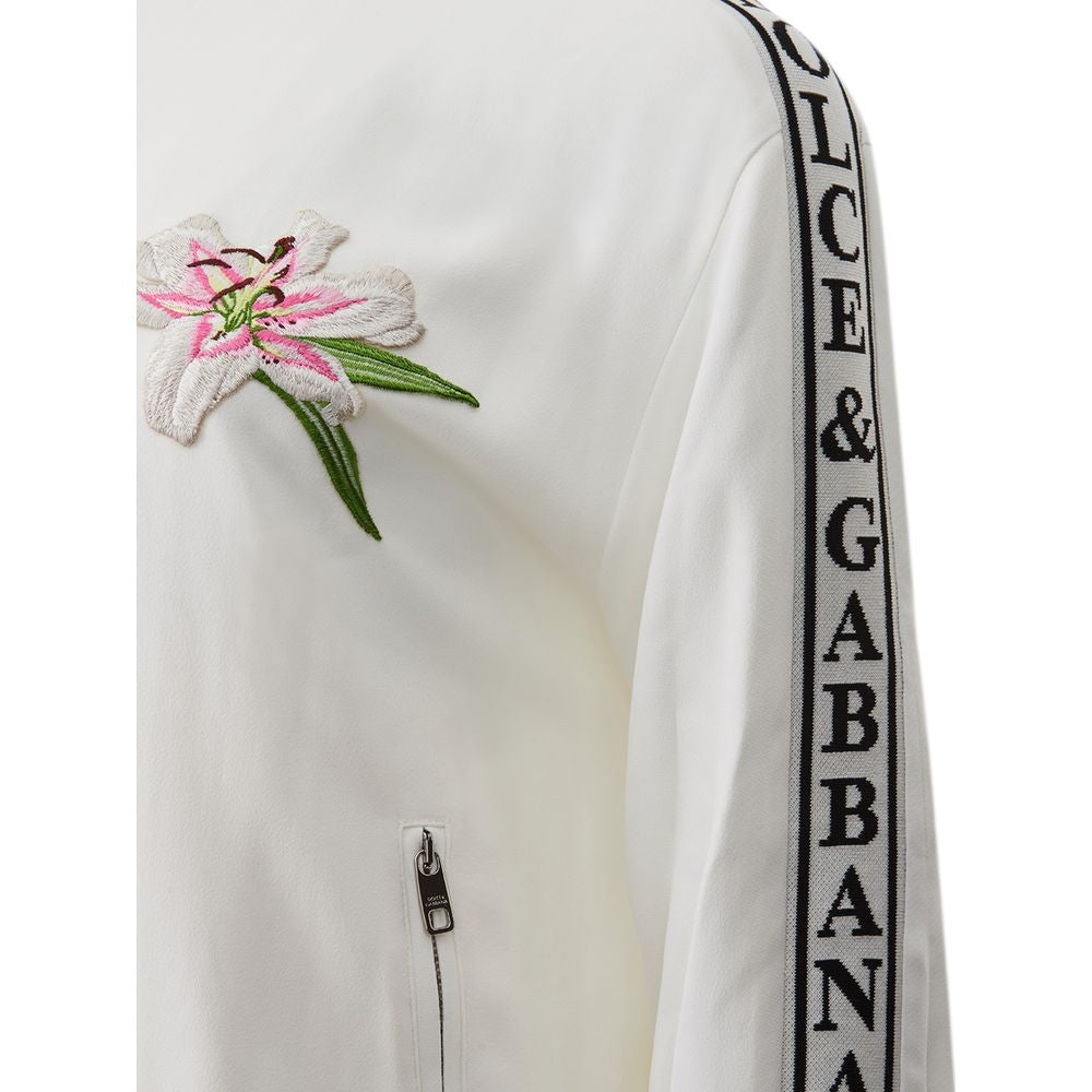 Dolce & Gabbana Chic White Cotton Sweater for Women