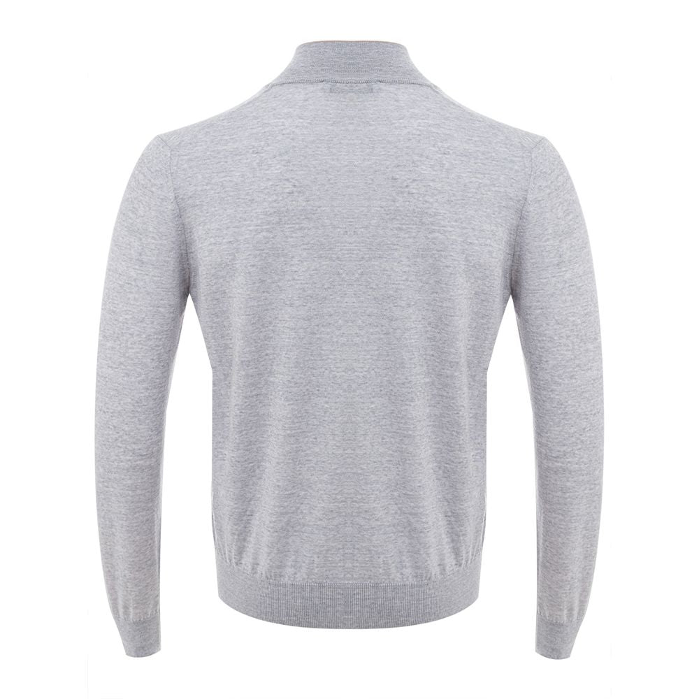 Gran Sasso Elegant Gray Wool Cardigan for Men