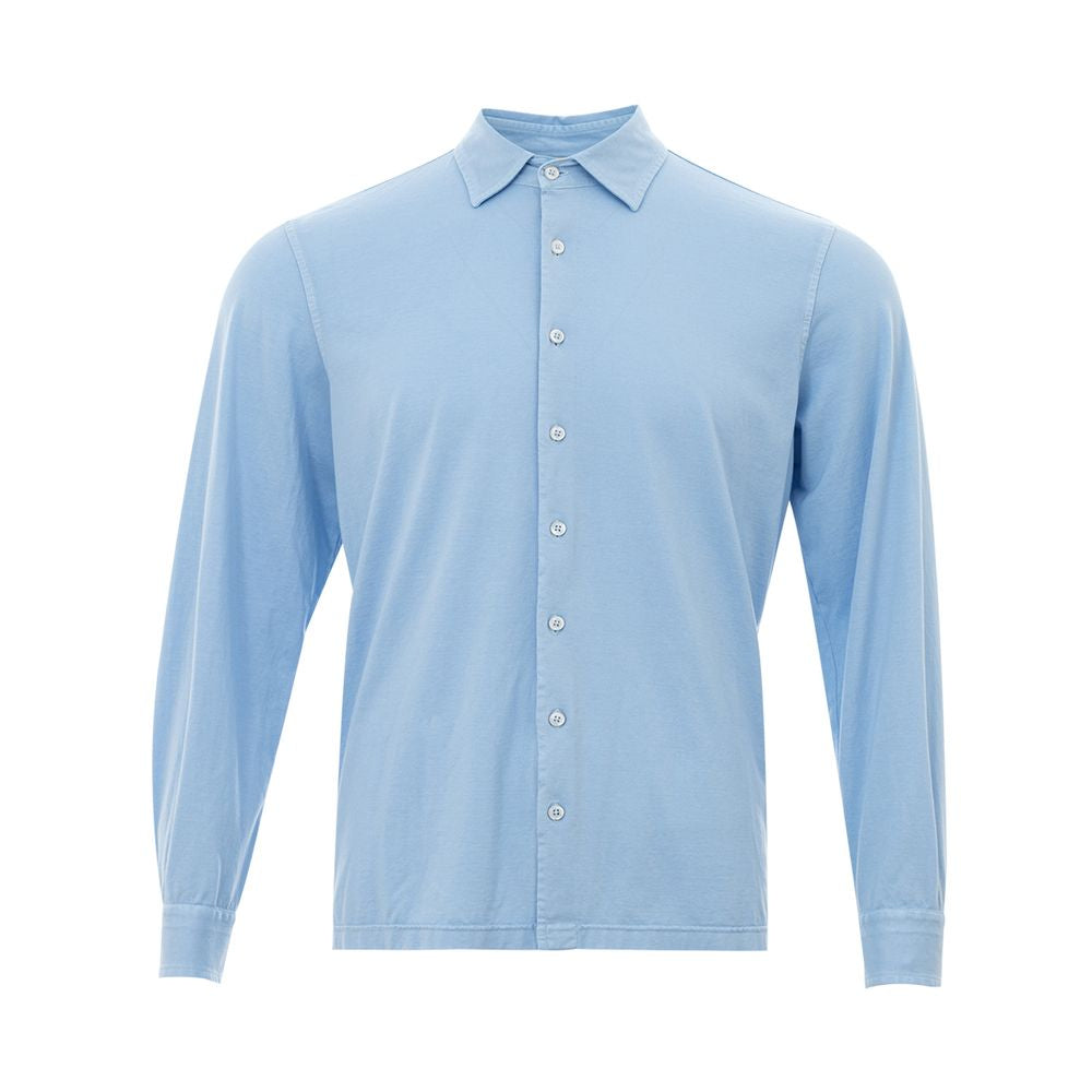 Gran Sasso Elevated Light Blue Cotton Shirt for Men