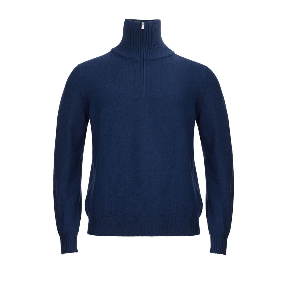 Gran Sasso Elegant Blue Wool Sweater