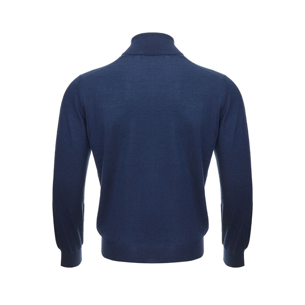 Gran Sasso Elegant Cashmere Blue Men's Sweater