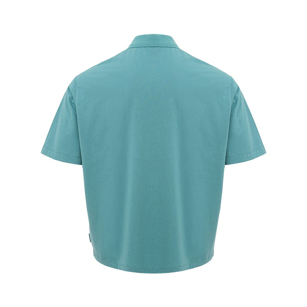 Armani Exchange Elegant Light Blue Cotton Polo Shirt