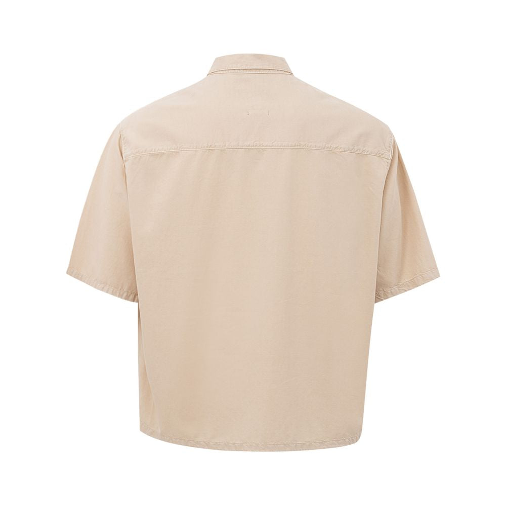 Armani Exchange Beige Lyocell Tailored Mens Shirt