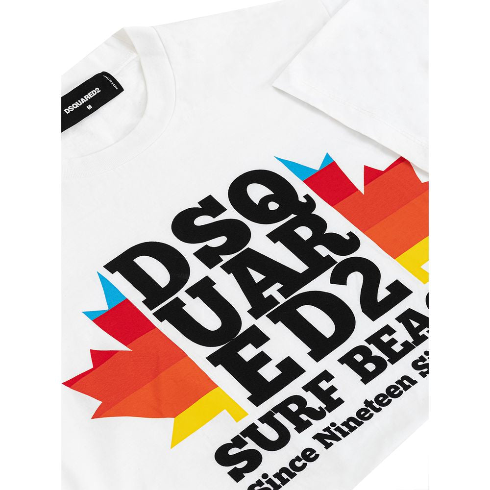 Dsquared² White Cotton T-Shirt