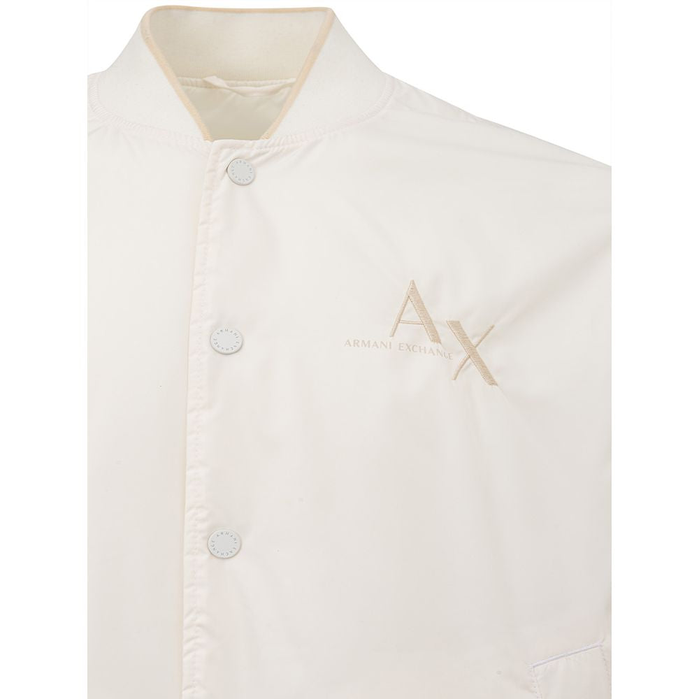 Armani Exchange Elegant White Men's Designer Jacket