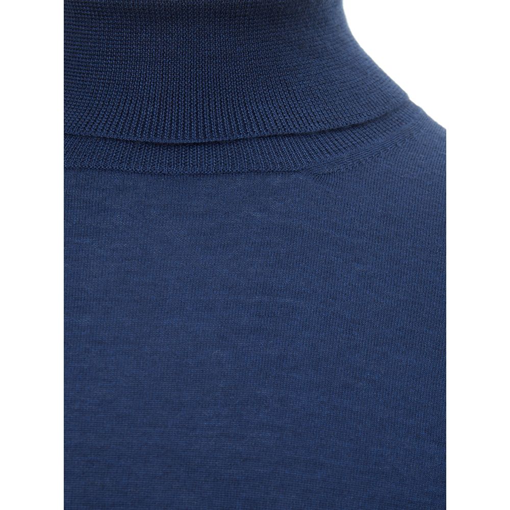 Gran Sasso Elegant Cashmere Blue Men's Sweater