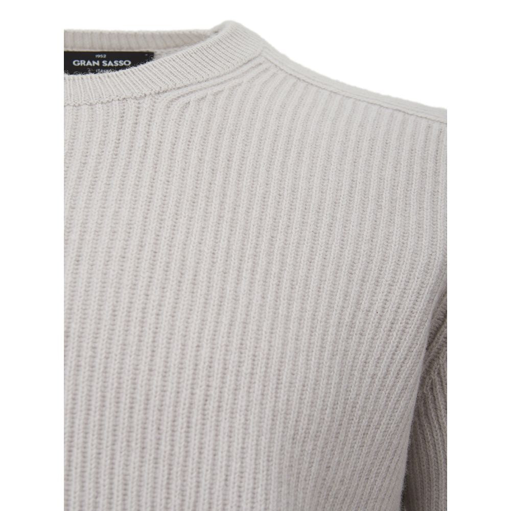 Gran Sasso Elegant Gray Cashmere Sweater