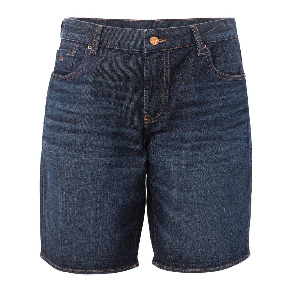 Armani Exchange Chic Blue Cotton Shorts for Men