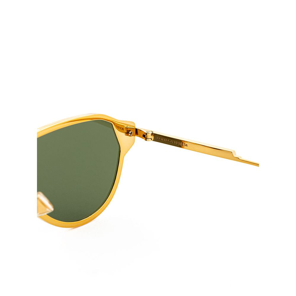 Bottega Veneta Elegant Gold-Toned Metal Sunglasses