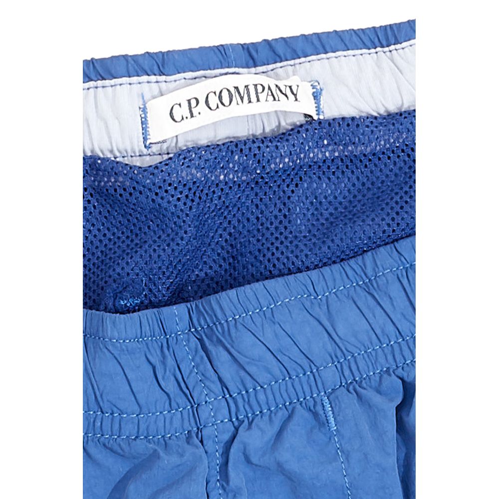 C.P. Company Sleek Marine Blue Polyamide Swim Shorts