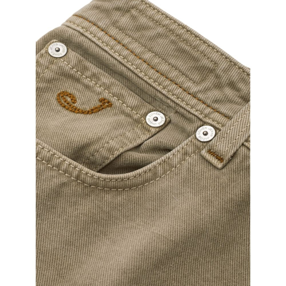 Jacob Cohen Exquisite Cotton Brown Jeans for Men