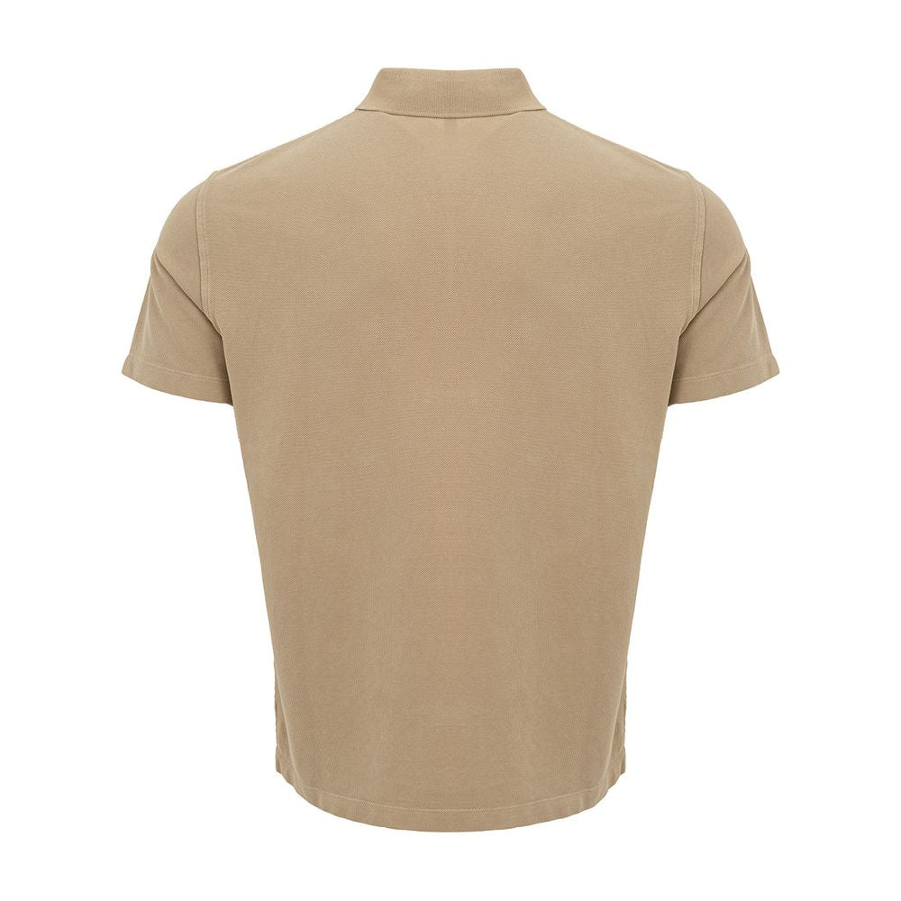 Armani Exchange Elegant Beige Cotton Polo for Men