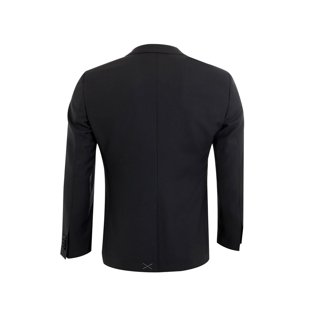 Dolce & Gabbana Elegant Black Wool Suit for Men