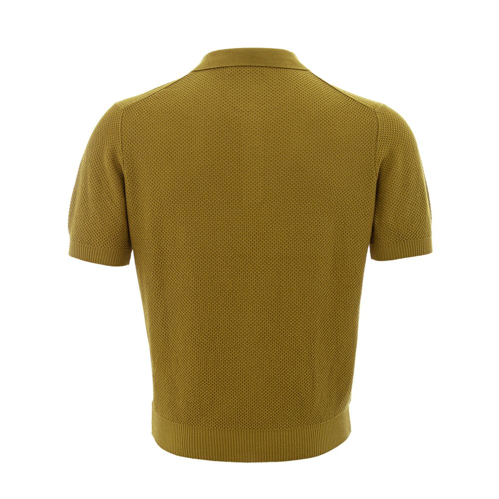 Gran Sasso Chic Green Cotton Polo for the Modern Gentleman