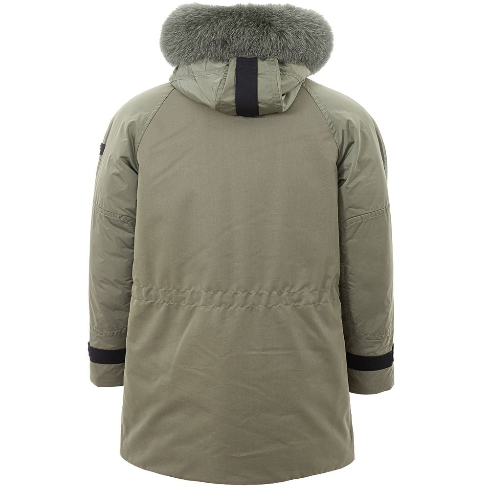 Peuterey Elegant Green Polyamide Jacket for Men