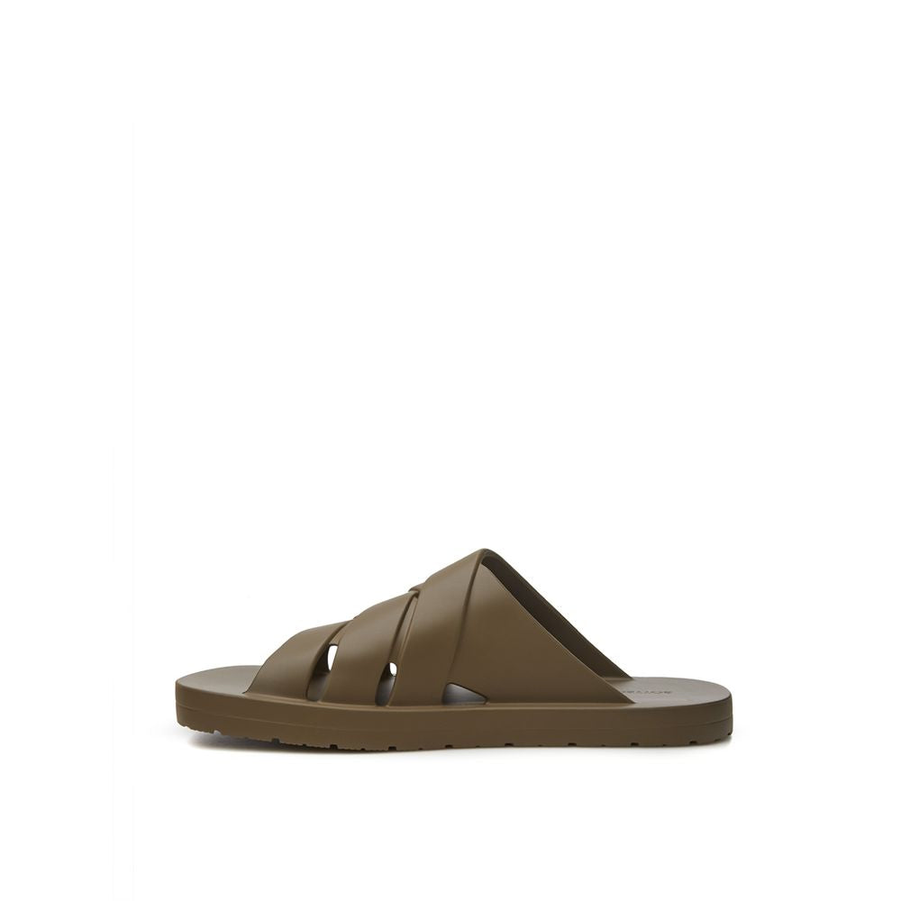 Bottega Veneta Elegant Brown Cotton Sandals for Men