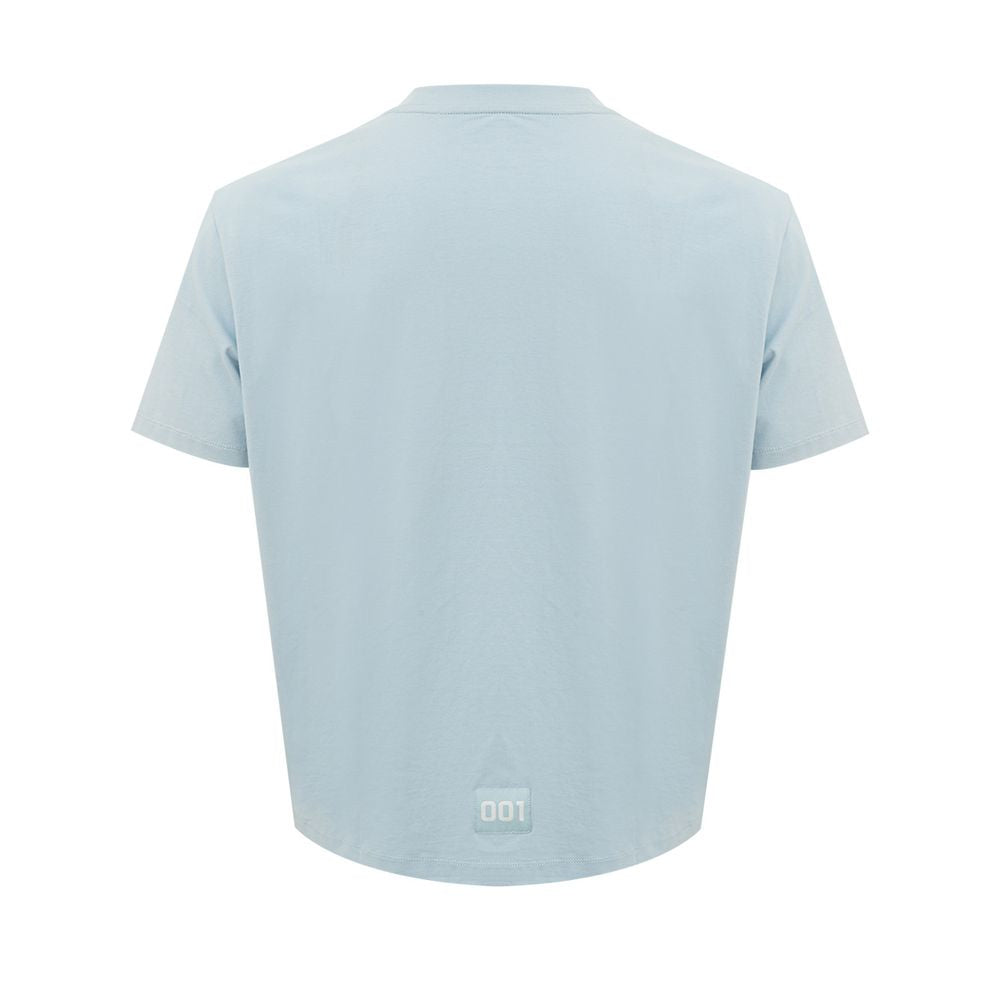 Armani Exchange Elegant Light Blue Cotton Tee