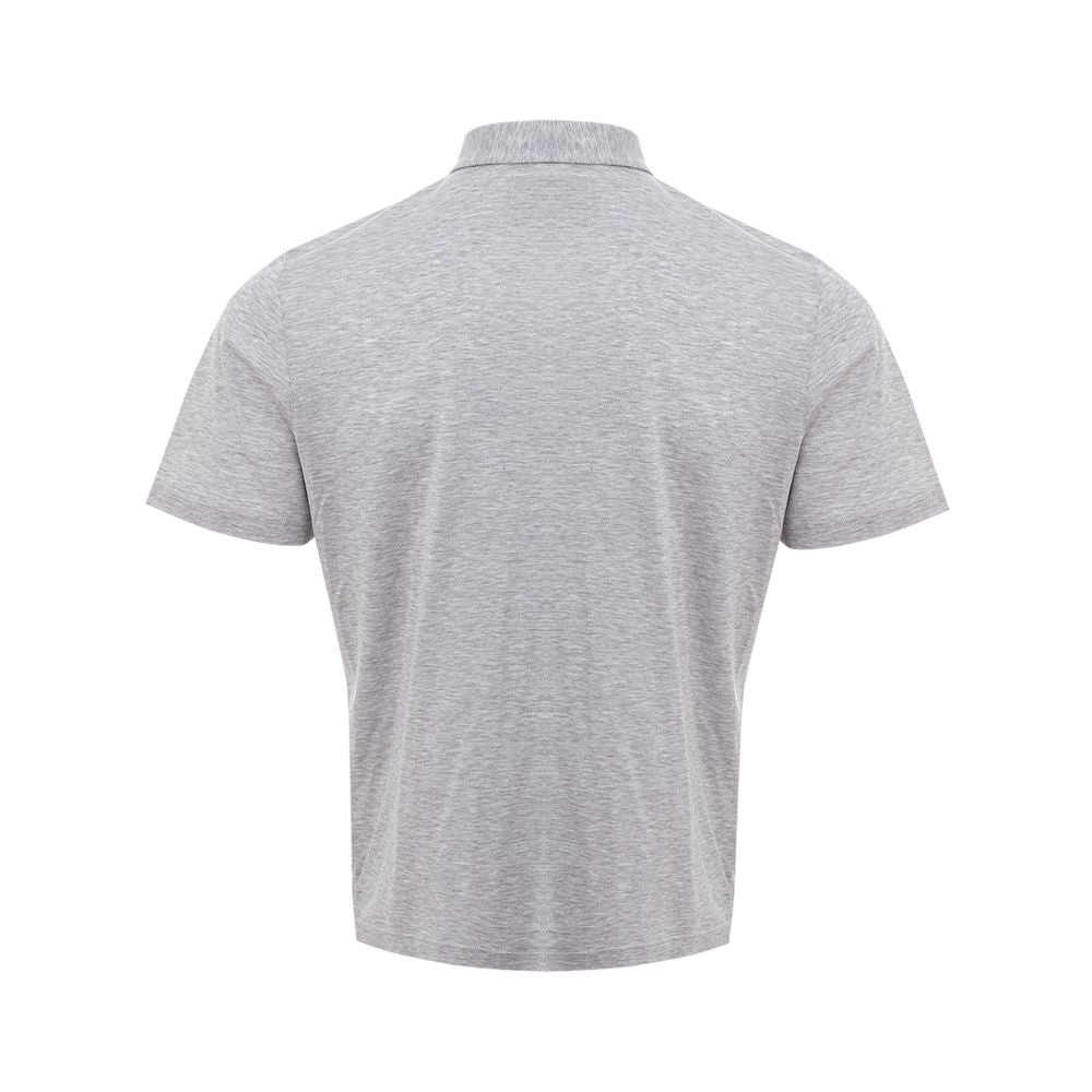 Gran Sasso Elegant Gray Cotton Polo Shirt