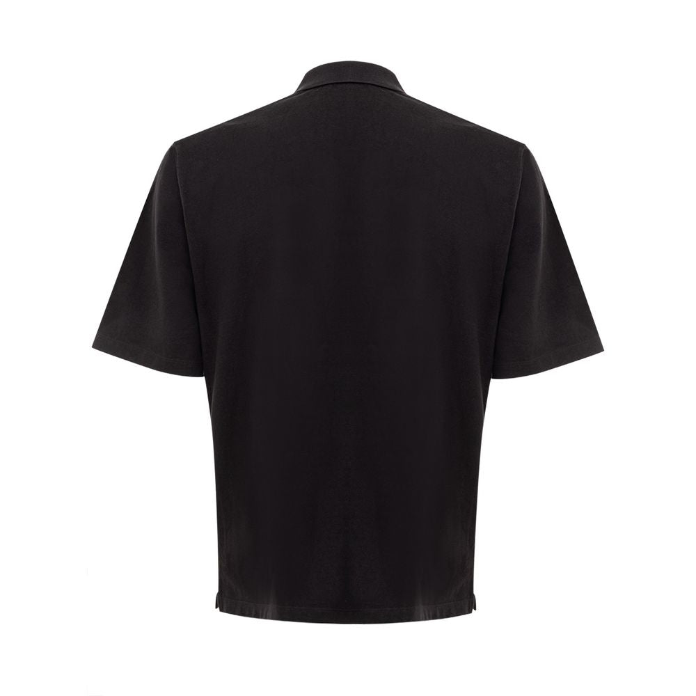 Dsquared² Black Cotton Polo Shirt