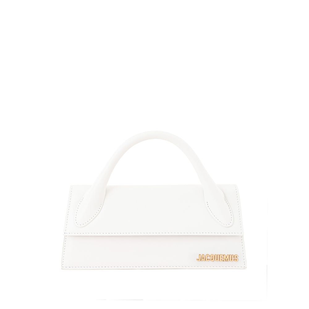 Jacquemus Chic White Leather Handbag for Sophisticated Elegance