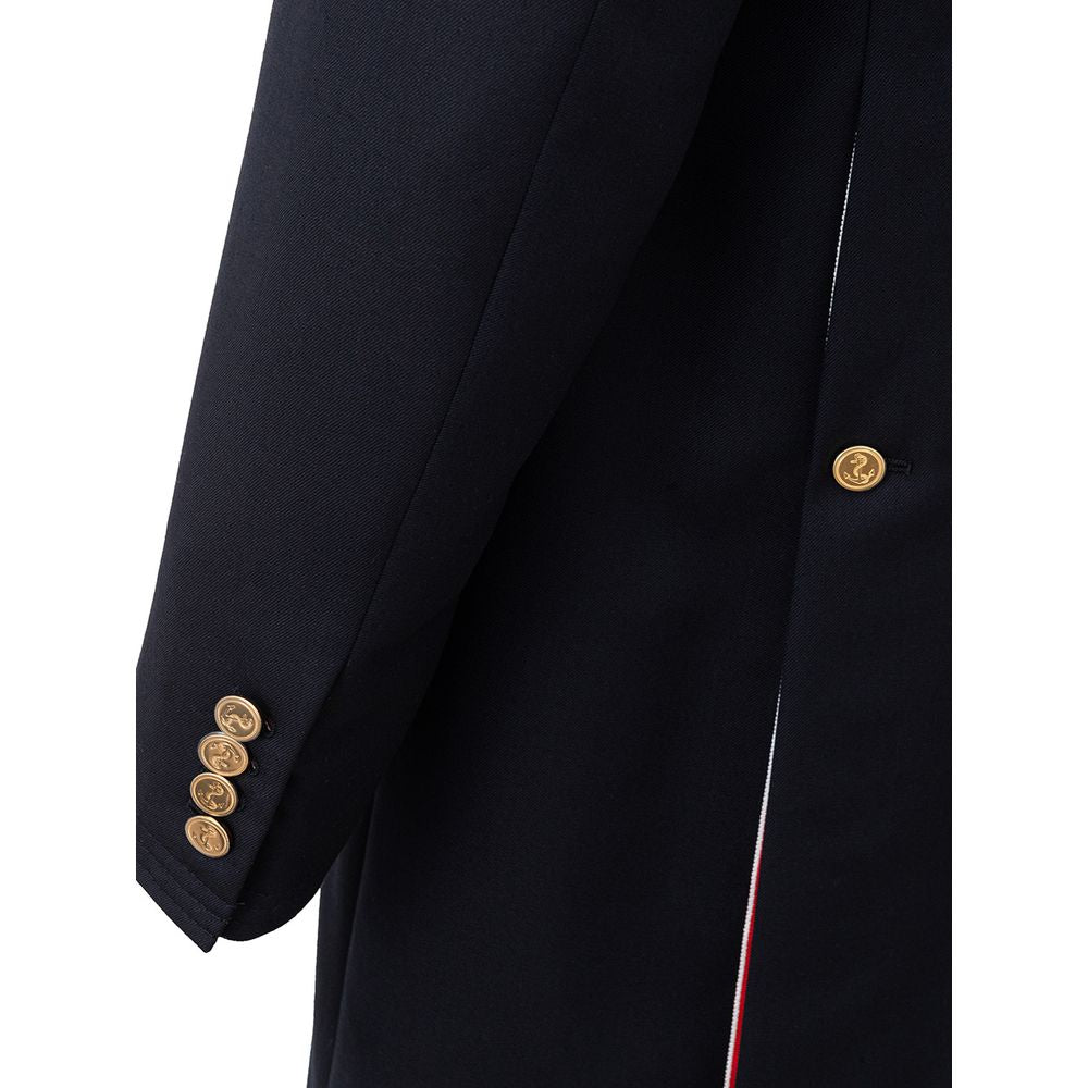 Thom Browne Elegant Blue Wool Men's Jacket