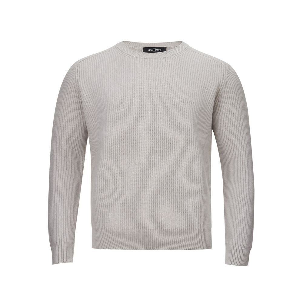 Gran Sasso Elegant Gray Cashmere Sweater