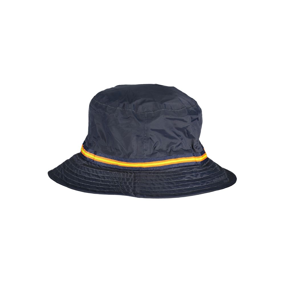 K-WAY Chic Waterproof Blue Bucket Hat with Contrast Details