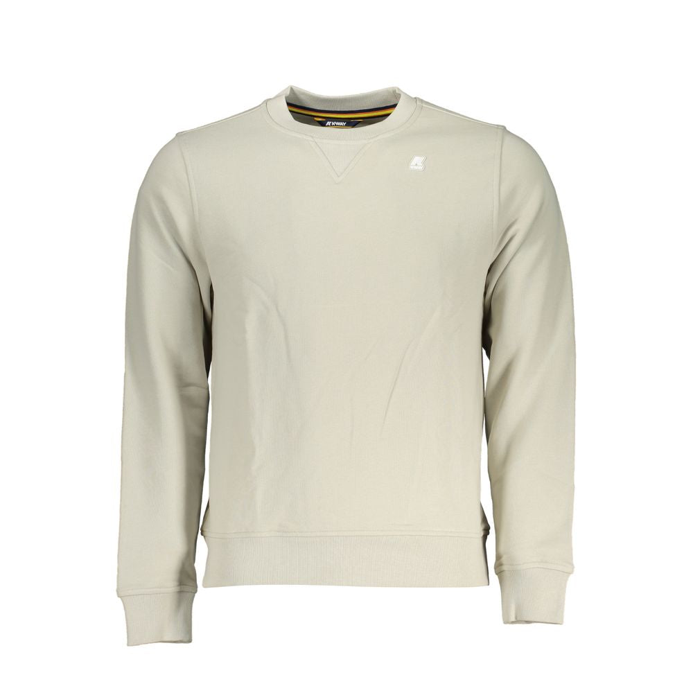 K-WAY Beige Crew Neck Brushed Cotton Sweatshirt