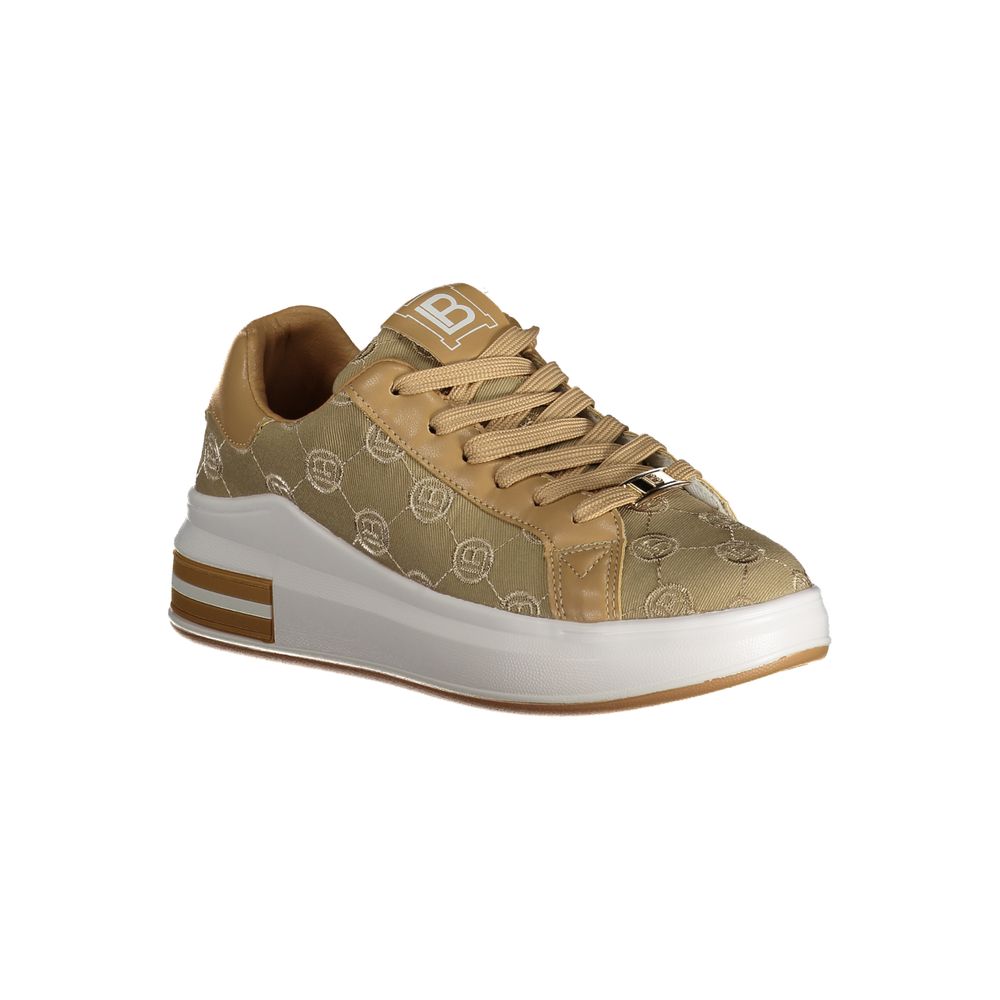 Laura Biagiotti Beige Polyester Sneaker