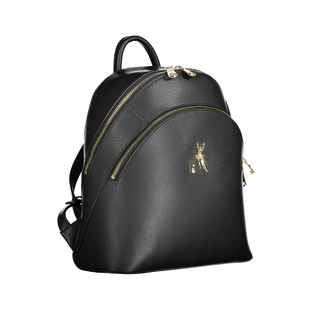 Patrizia Pepe Black Leather Backpack