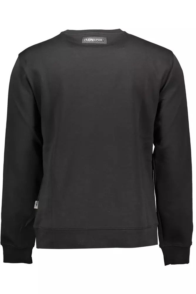 Plein Sport Sleek Black Designer Sweatshirt