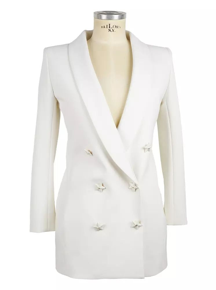 Elisabetta Franchi Chic Star-buttoned Double-Breasted Jacket