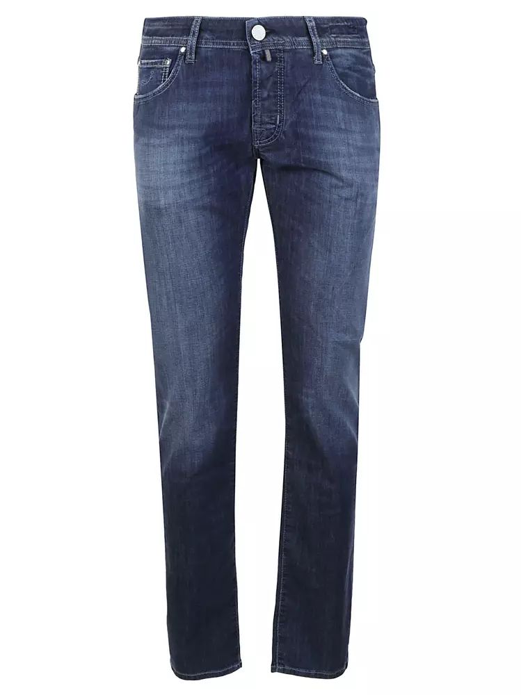 Jacob Cohen Elegant Light Blue Stretch Jeans