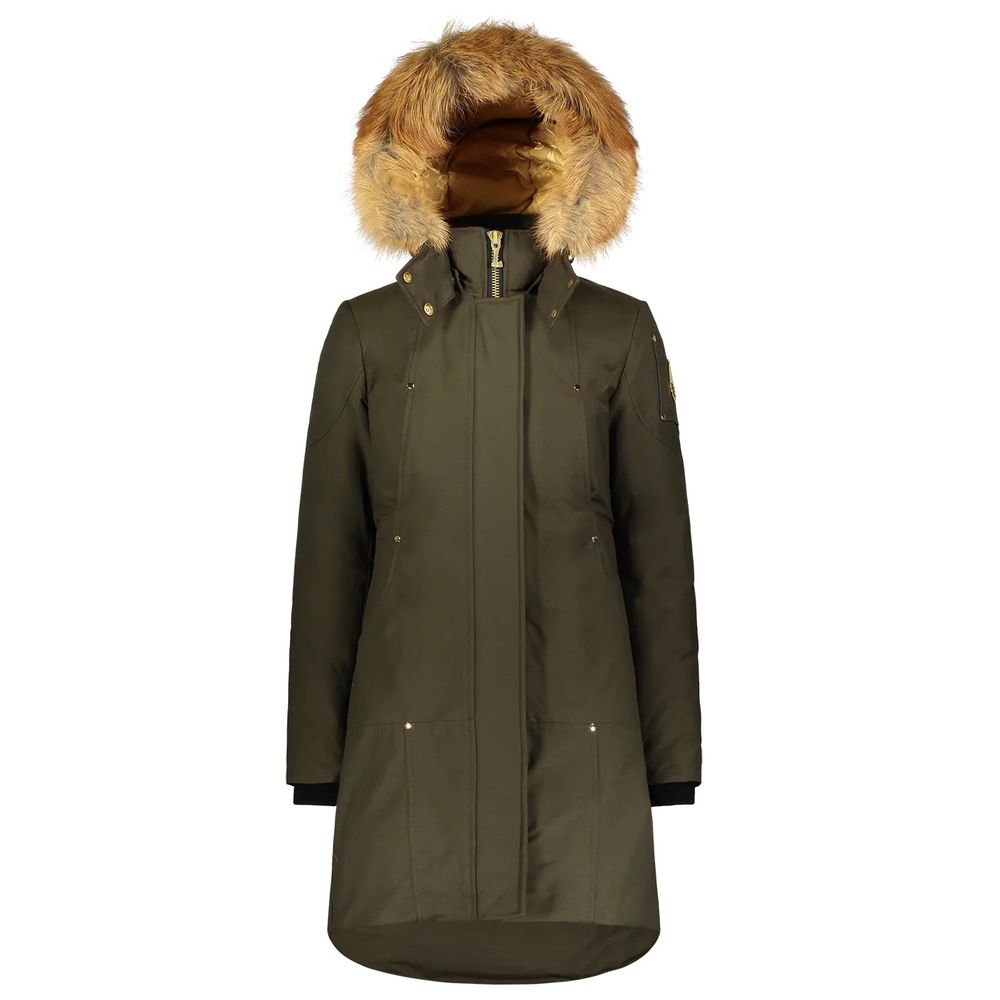 Moose Knuckles Gold-Adorned Stirling Parka With Blue Fox Fur