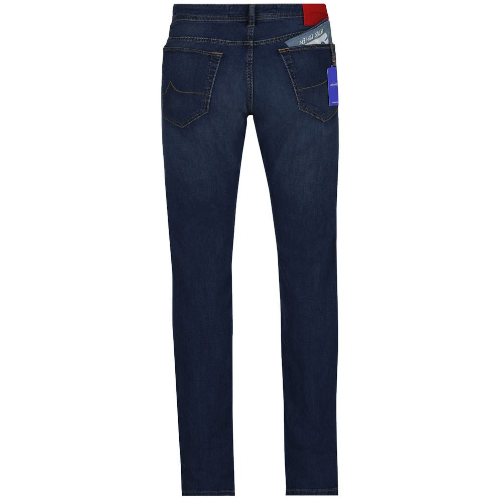 Jacob Cohen Sleek Dark Blue Slim Fit Denim Elegance