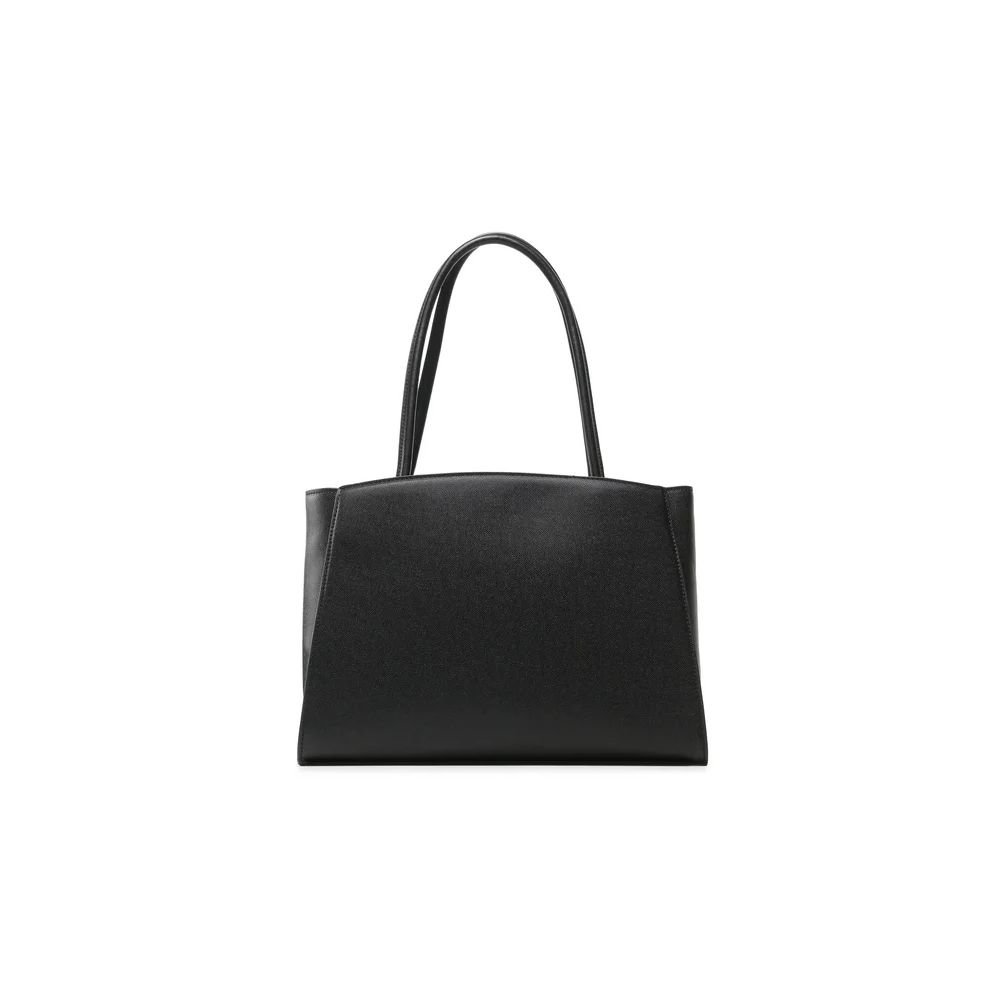 Plein Sport Chic Ebony Tote With Silver Logo Accent