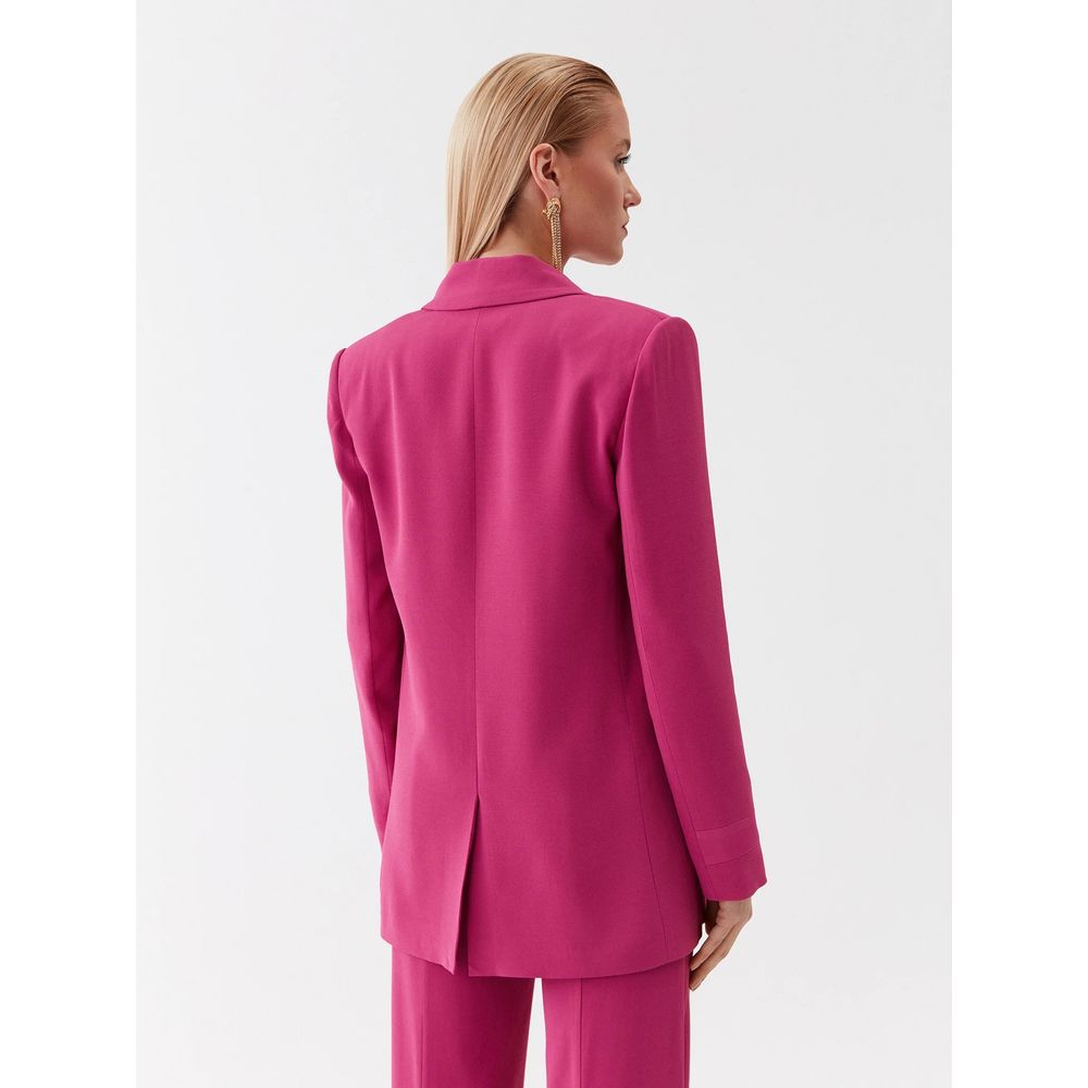 Patrizia Pepe Elegant Fuchsia One-button Blazer