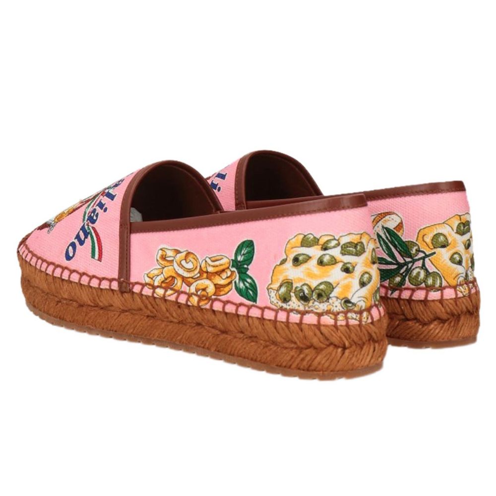 Dolce & Gabbana Colorful Canvas Espadrille Slippers