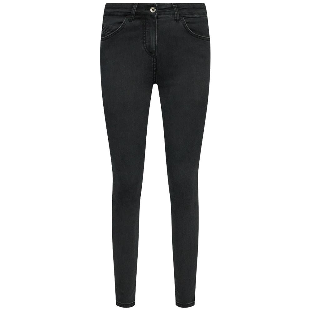 Patrizia Pepe Sleek High -Waist Black Jeggings - Slim Fit Elegance