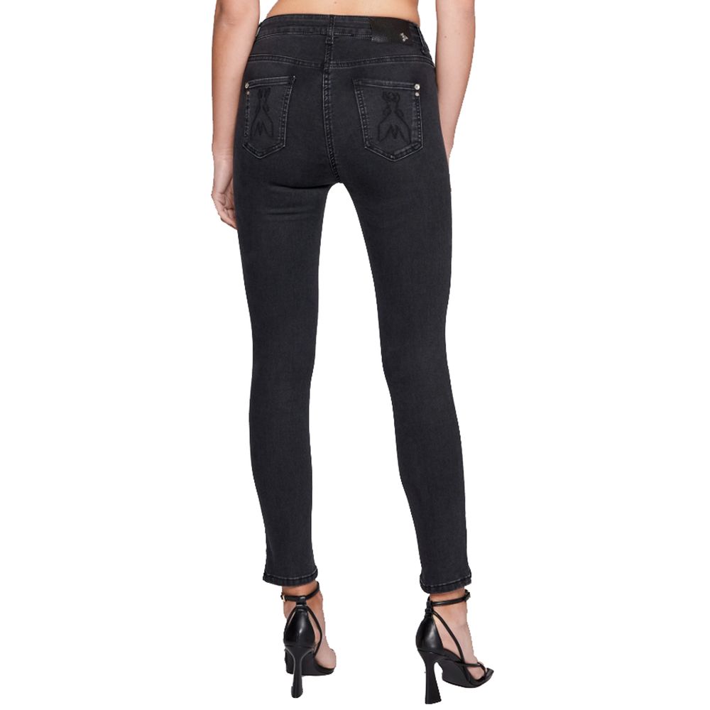 Patrizia Pepe Sleek High -Waist Black Jeggings - Slim Fit Elegance