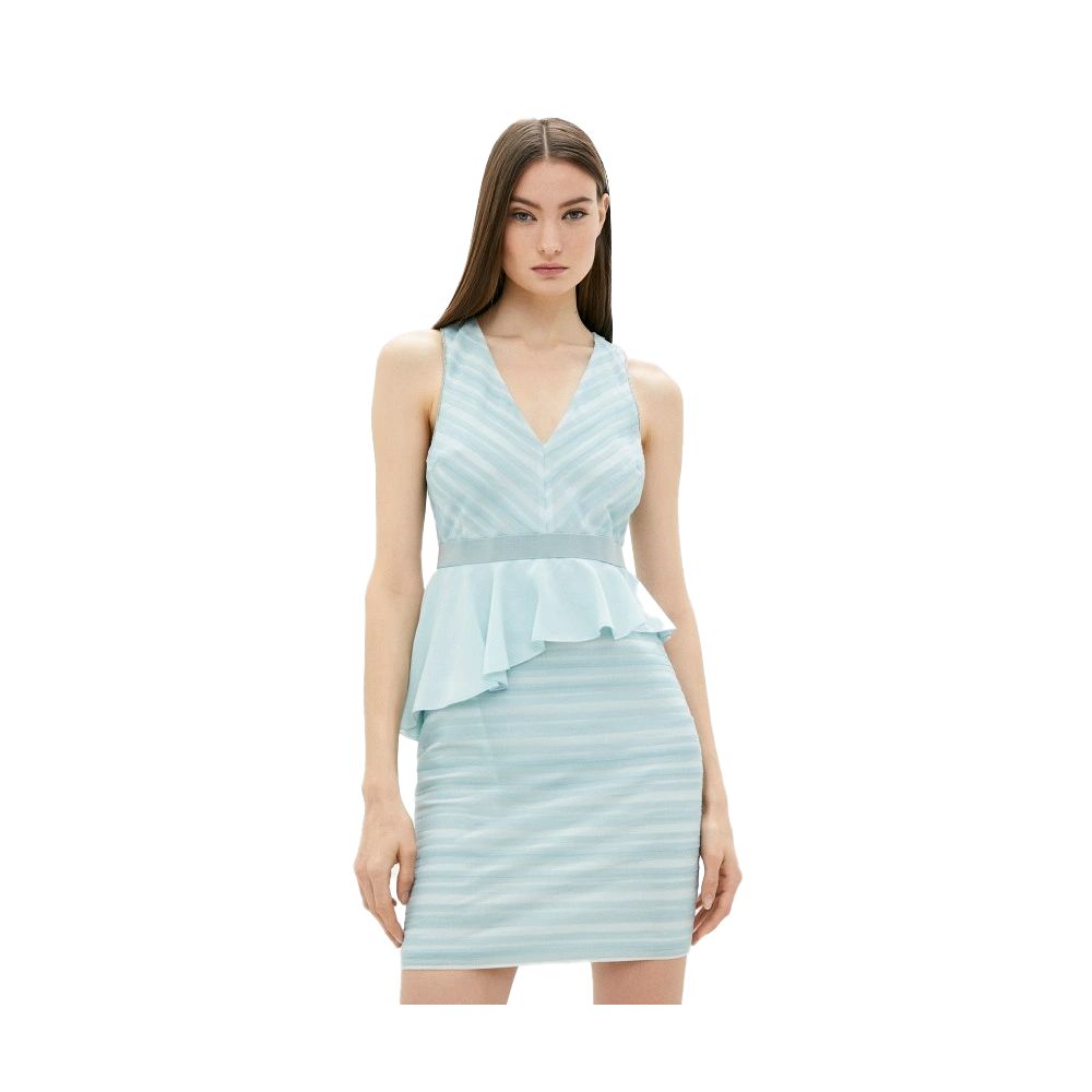 Patrizia Pepe Sleeveless Crepe Ruffle Dress