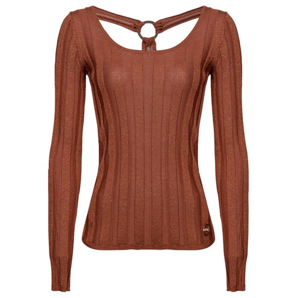 PINKO Brown Viscose Sweater