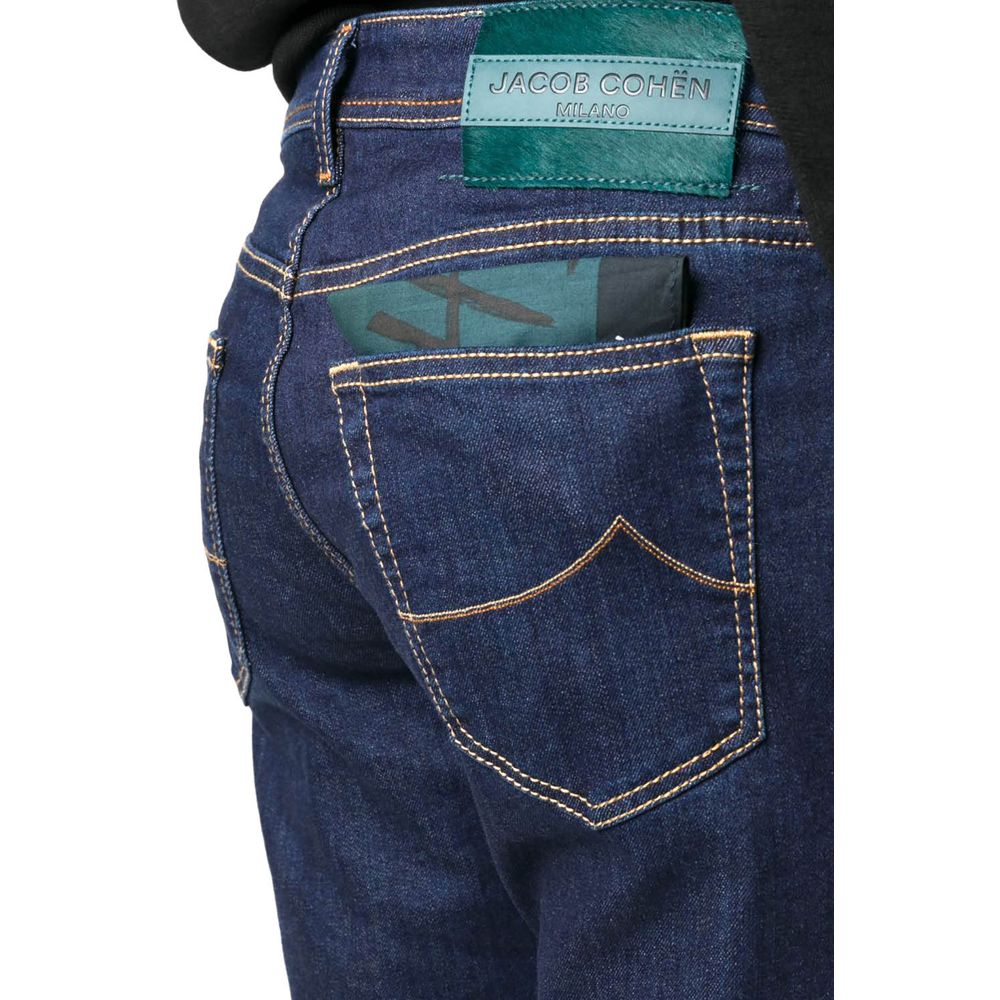 Jacob Cohen Blue Polyester Jeans & Pant