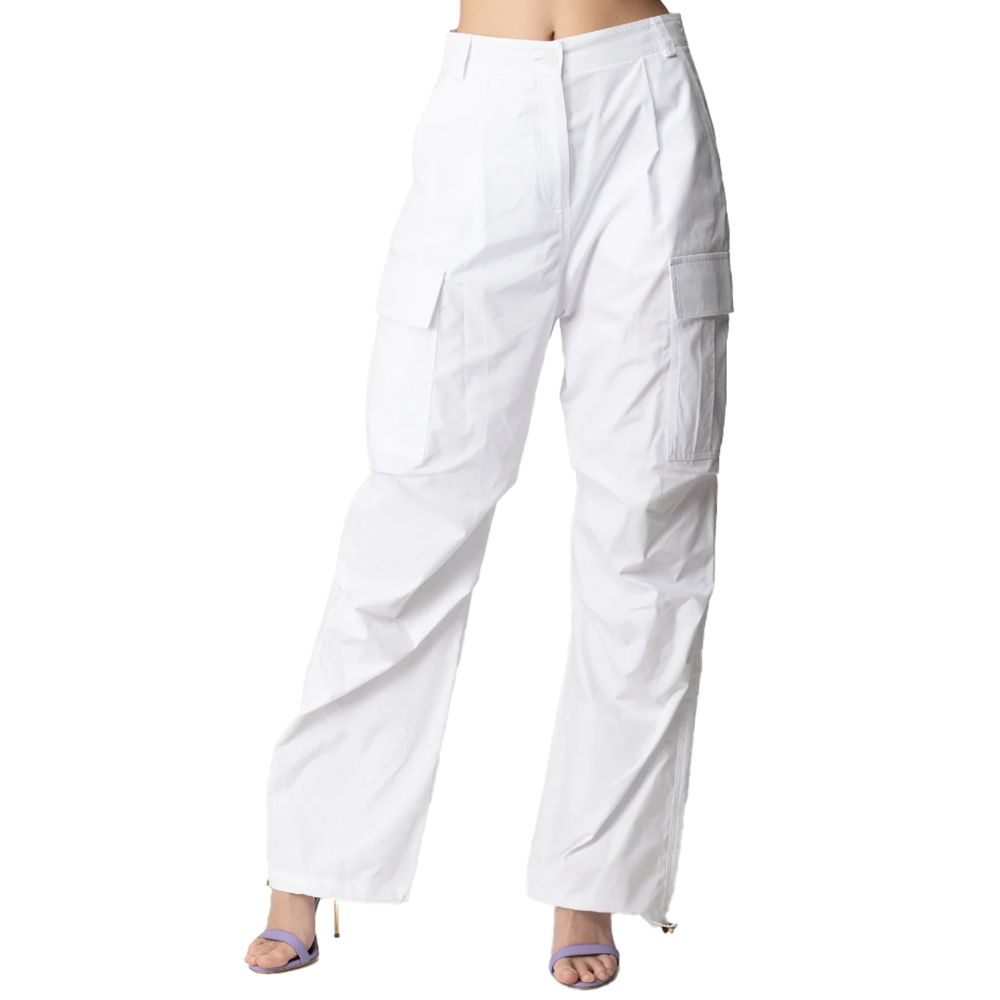 Patrizia Pepe White Cotton Jeans & Pant