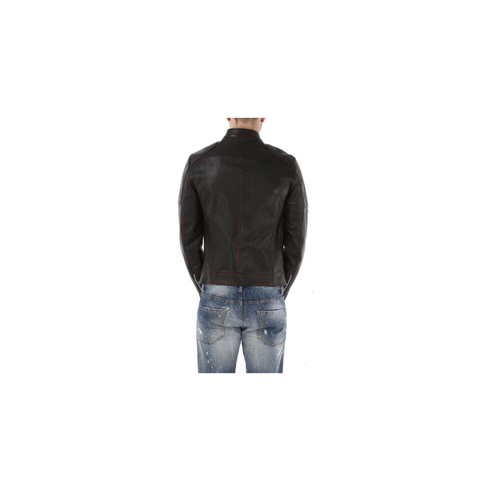 Dolce & Gabbana Black Leather Di Capra Jacket