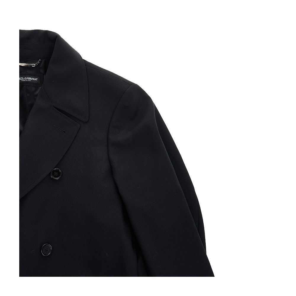 Dolce & Gabbana Black Polyester Jacket